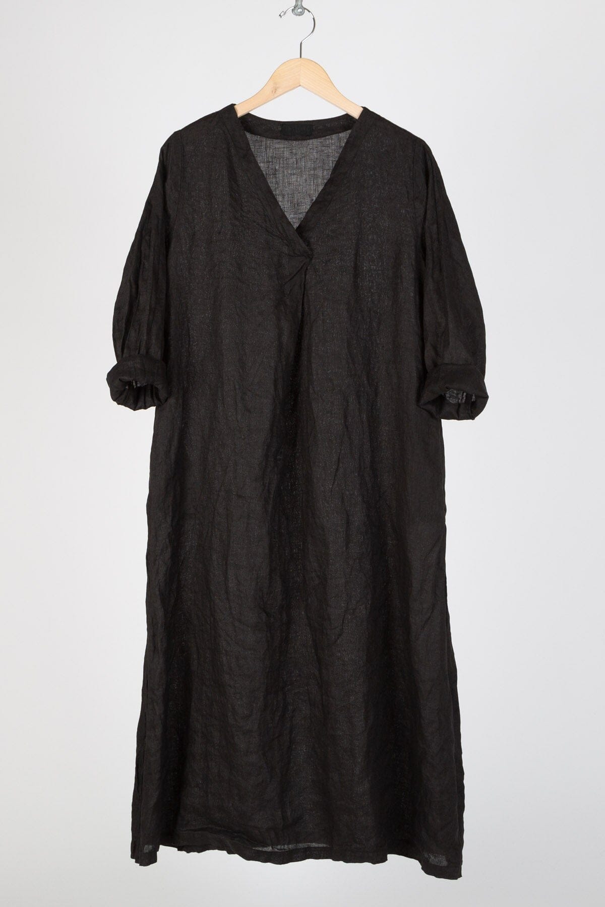 Mallory - Linen S17 - Solid Linen Dresses CP Shades black