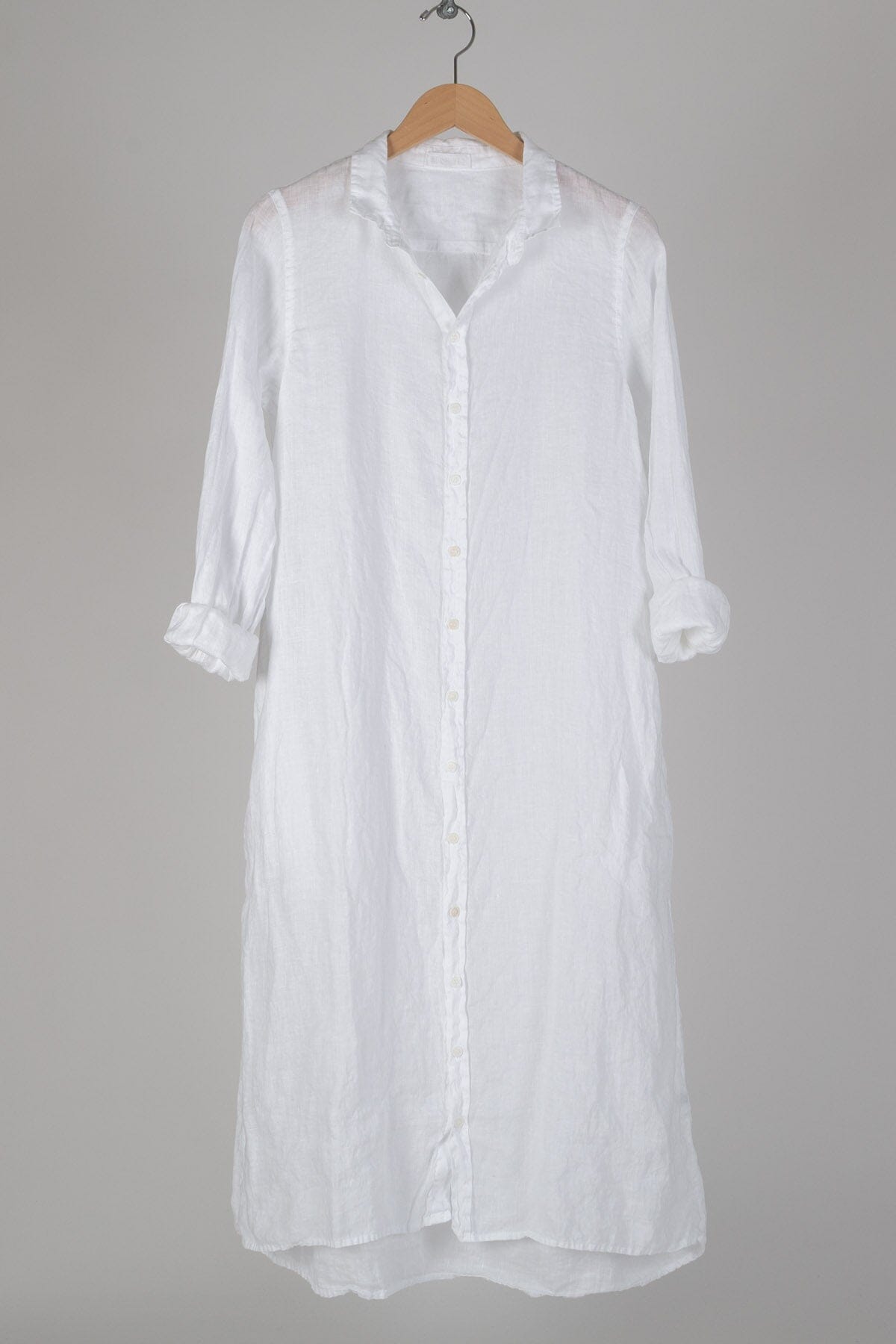 Maxi - Linen S17 - Solid Linen Dresses CP Shades white