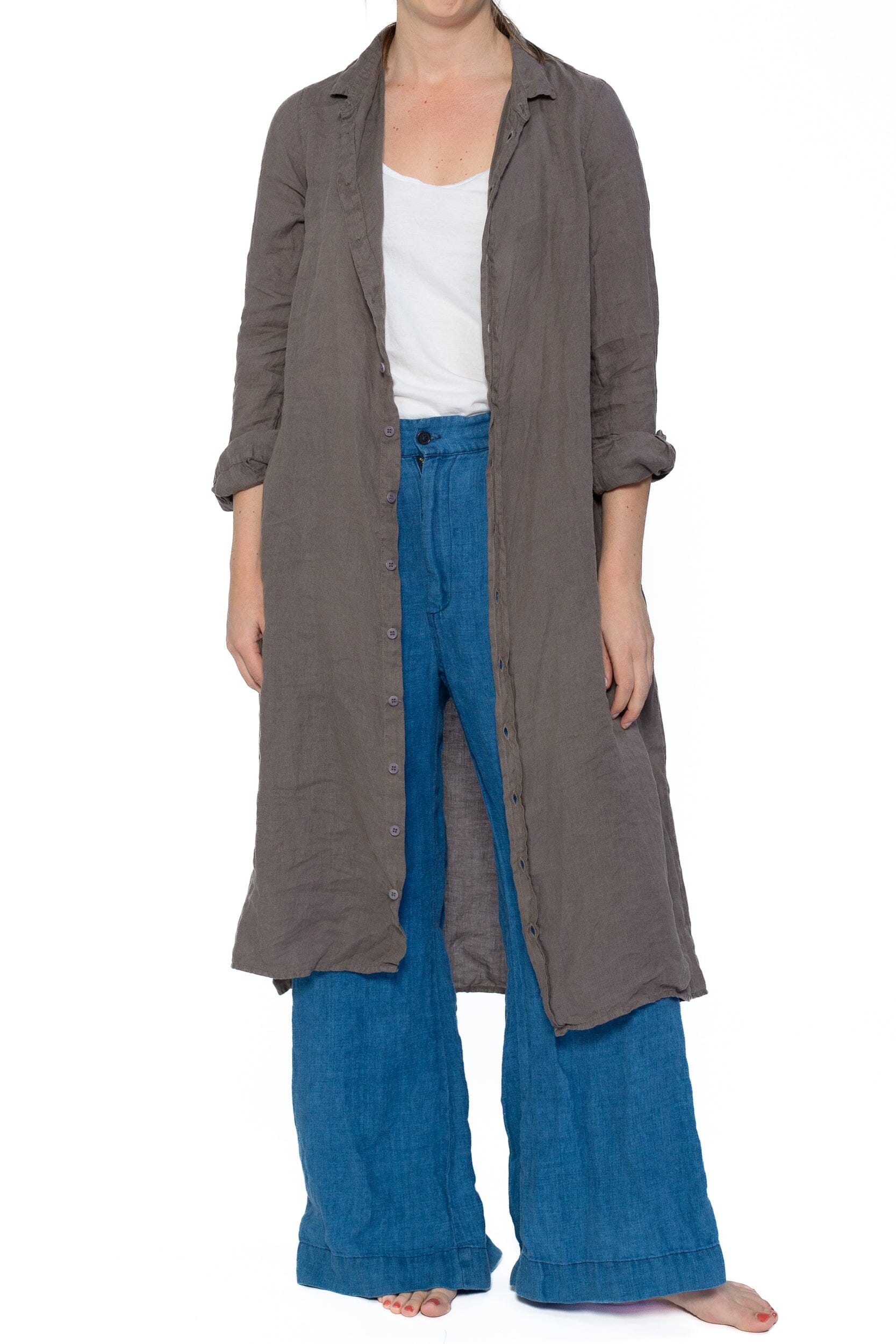 Maxi - Linen S50 - Linen Dresses CP Shades mink