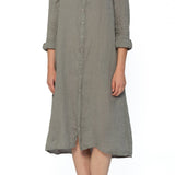 Maxi - Linen S50 - Linen Dresses CP Shades pebble