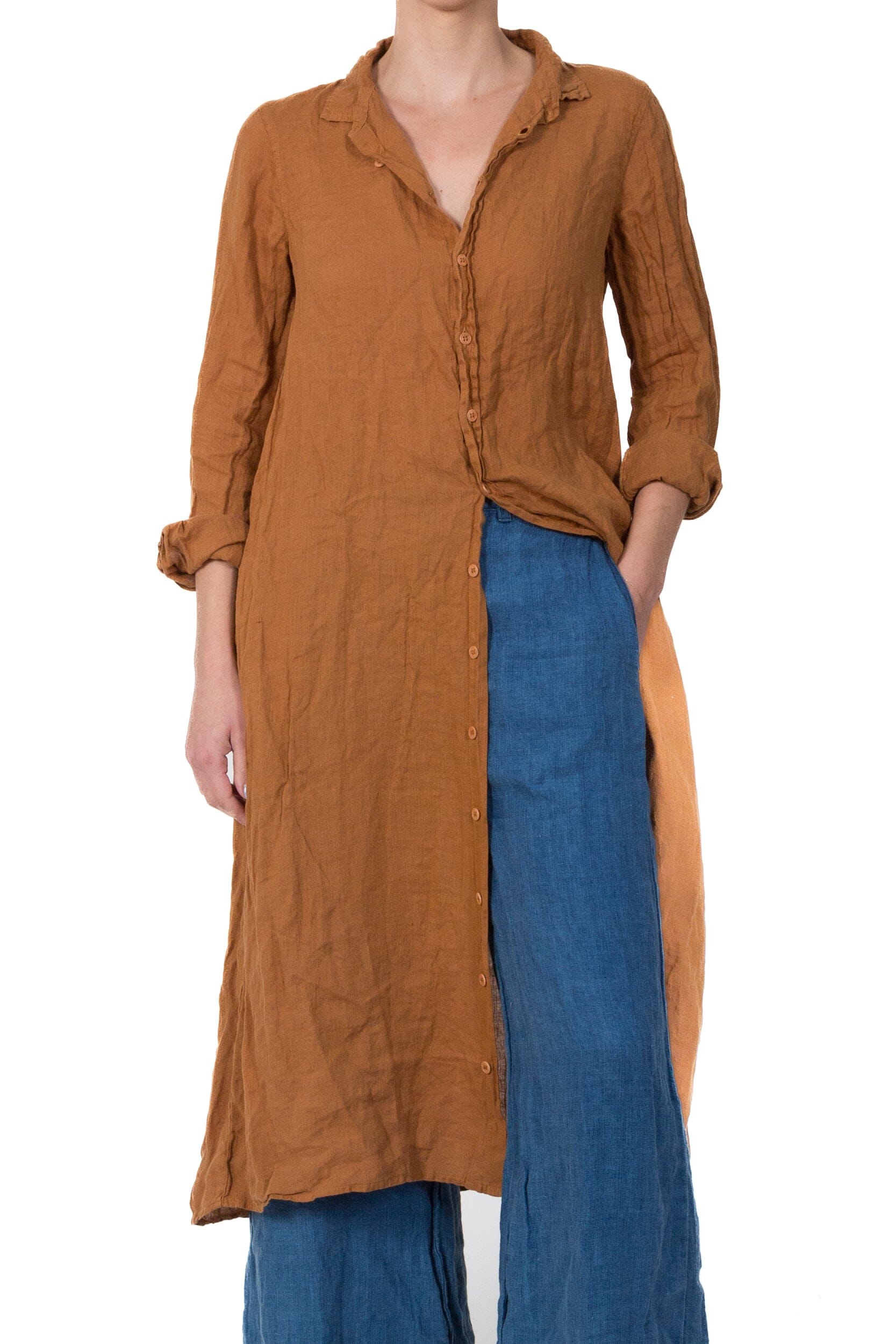 Maxi - Linen S50 - Linen Dresses CP Shades cinnamon