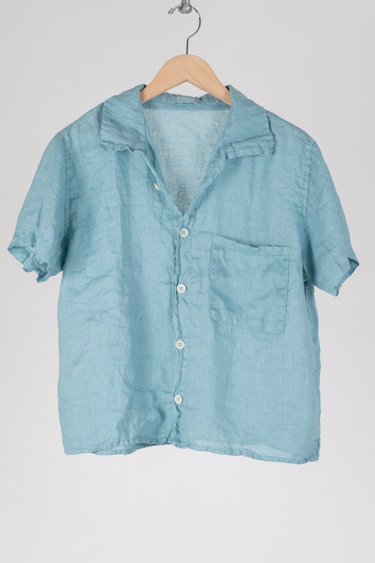 Nic - Linen S10 - Linen Shirt/Top/Tunic CP Shades turkish blue