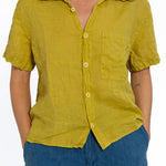 Nic - Linen S10 - Linen Tops CP Shades chartreuse