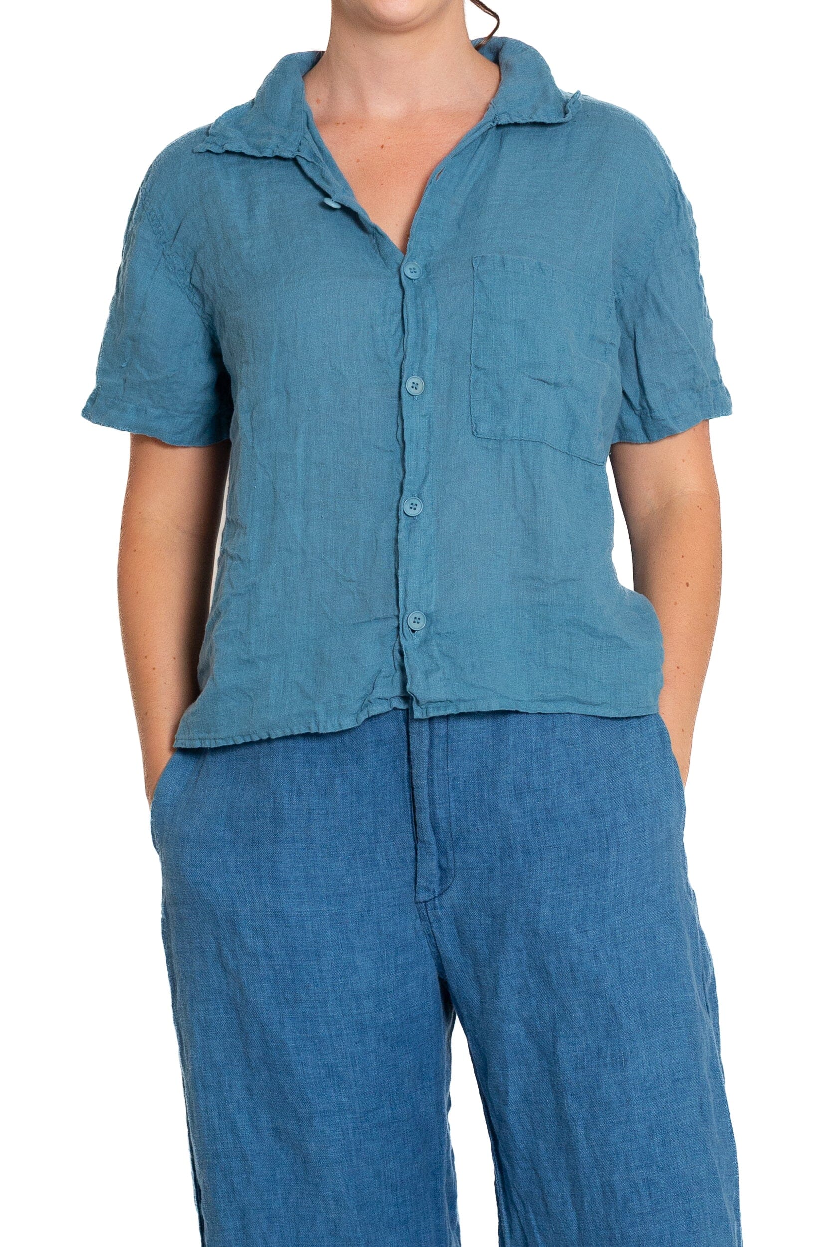 Nic - Linen S10 - Linen Tops CP Shades lagoon