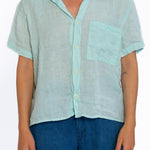 Nic - Linen S10 - Linen Tops CP Shades aqua