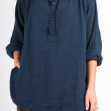 Petra - Double Cotton Gauze A20 - 034 CP Shades navy 034