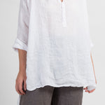Petra - Linen S10 - White Linen Tops CP Shades white