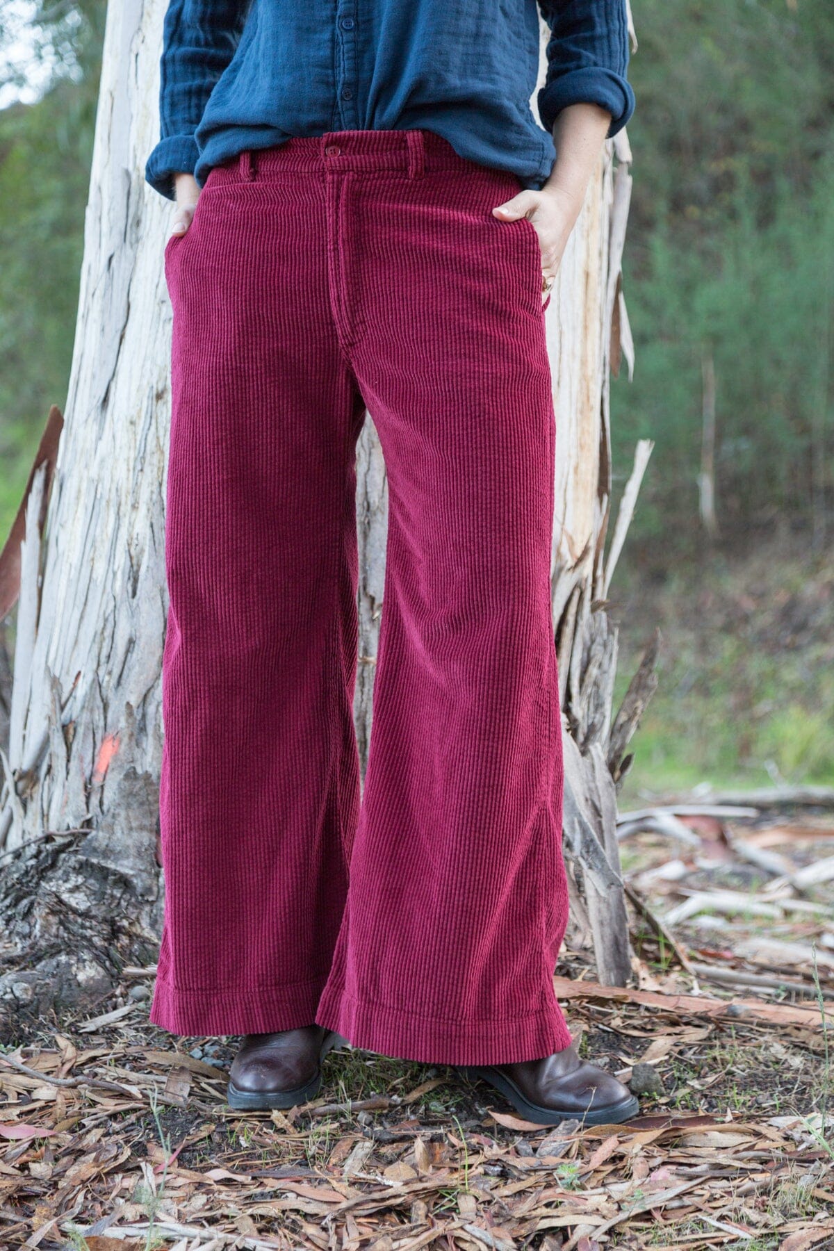 Polly - Wide Wale Corduroy A40 - Wide Wale Cord CP Shades mulberry 123