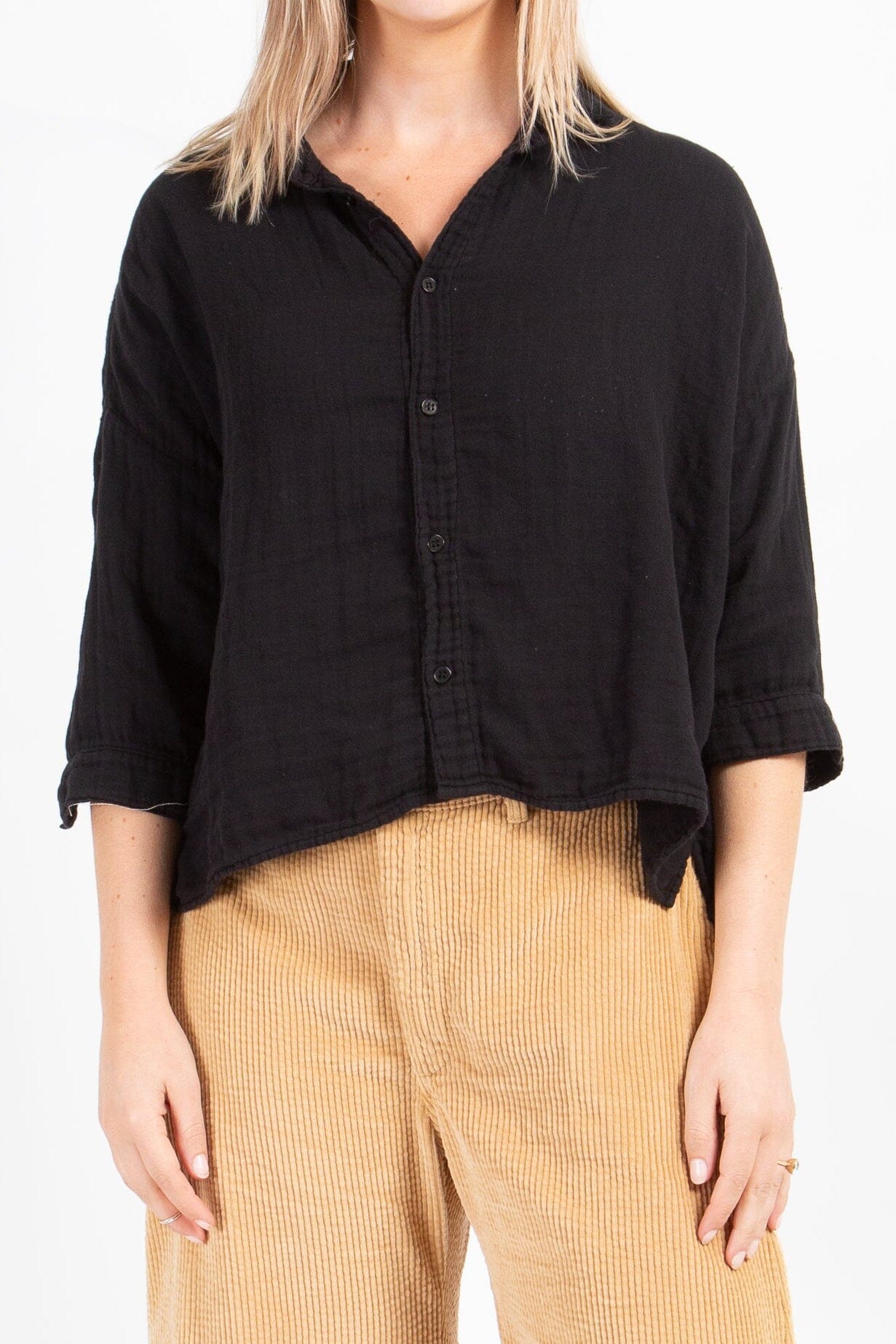 Ramona - Double Cotton Gauze A20 - 034 CP Shades black 034