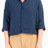 Ramona - Double Cotton Gauze A20 - 034 CP Shades navy 034