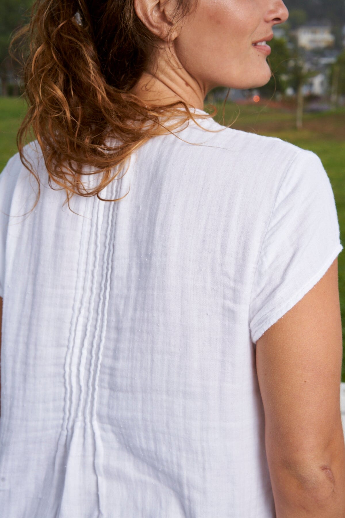 Regina Cap Sleeve - Double Cotton Gauze A2 - Cottons CP Shades 