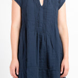 Regina Cap Sleeve - Double Cotton Gauze A2 - Cottons CP Shades navy 034