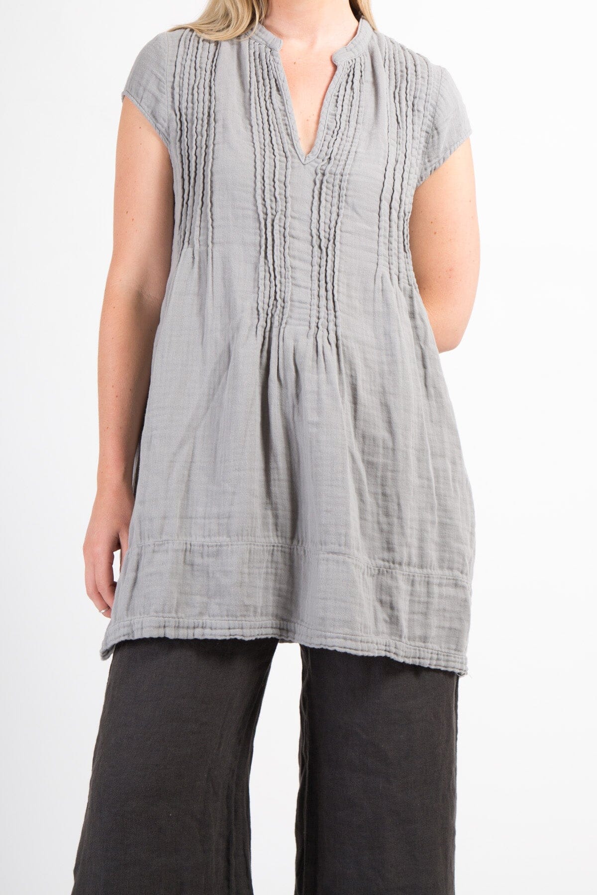 Regina Cap Sleeve - Double Cotton Gauze A2 - Cottons CP Shades 