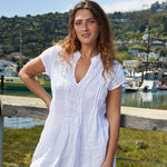 Regina Cap Sleeve S10 - Linen Tops CP Shades white