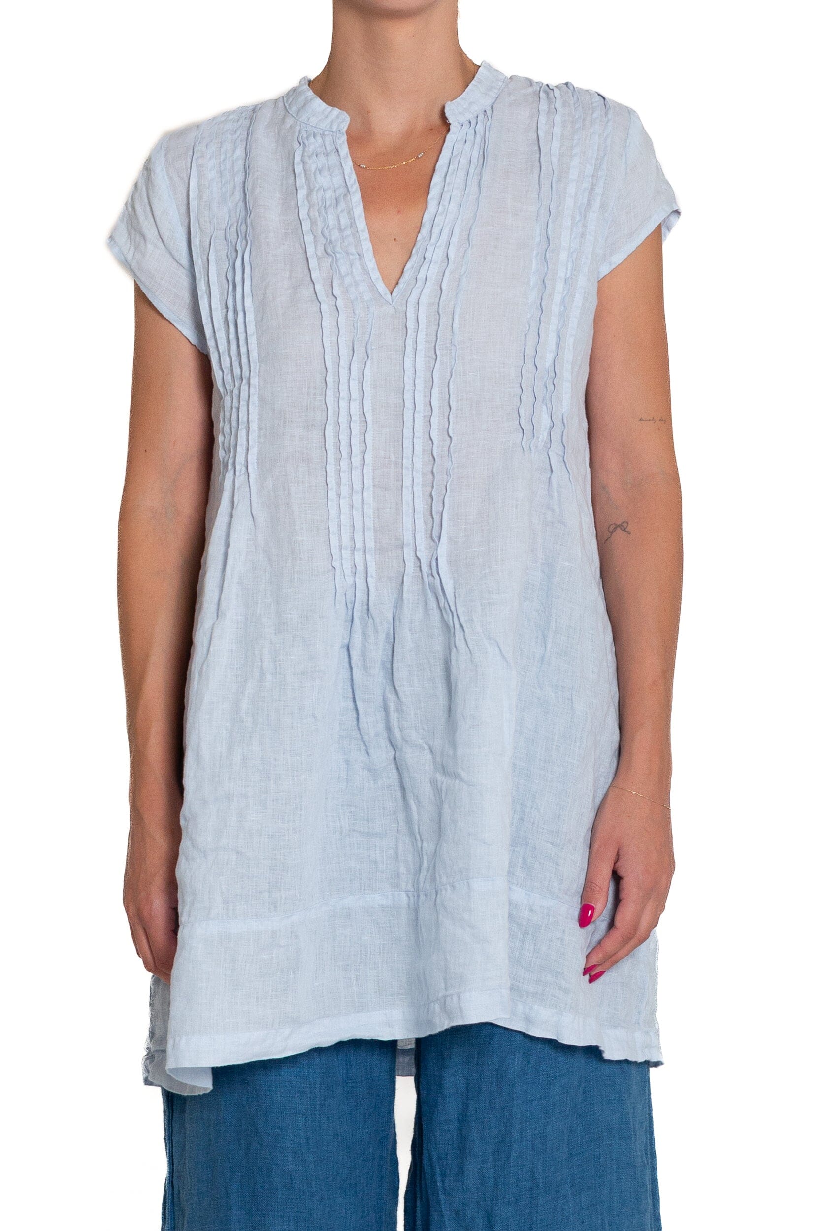 Regina Cap Sleeve S10 - Linen Tops CP Shades mist