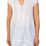 Regina Cap Sleeve S10 - Linen Tops CP Shades white