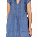 Regina Cap Sleeve S10 - Linen Tops CP Shades boldest blue