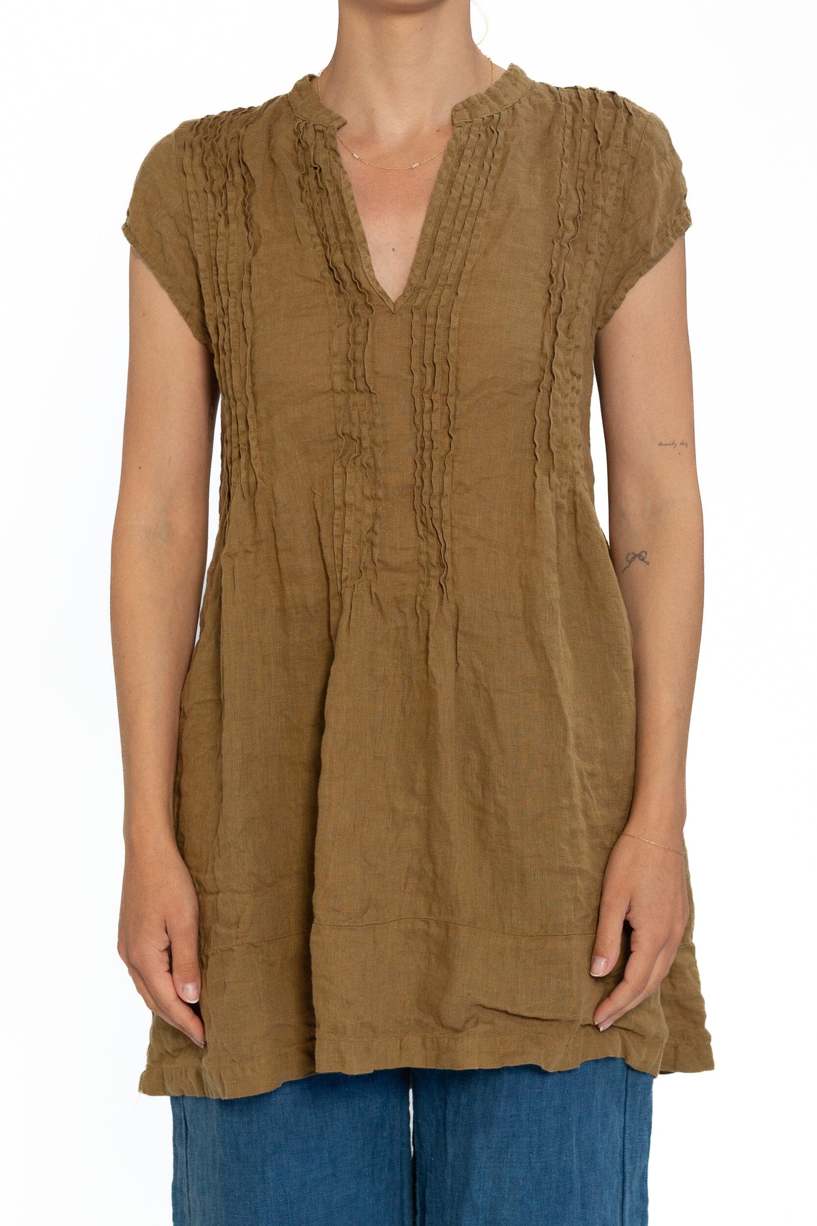 Regina Cap Sleeve S10 - Linen Tops CP Shades alloy