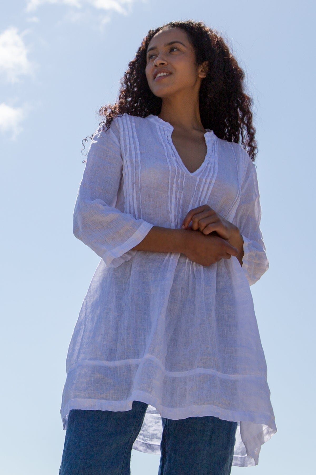 Regina - Linen S10 - White Linen Tops CP Shades 