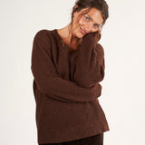 Rib V-Neck Sweater A70 - Fall Cashmere CP Shades 