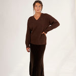 Rib V-Neck Sweater A70 - Fall Cashmere CP Shades 