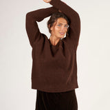 Rib V-Neck Sweater A80 - Fall Cashmere CP Shades 