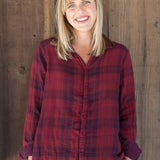 Romy - Double Cotton Gauze Plaid A2 - Cottons CP Shades mulberry 673