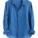 Romy - Lightweight Indigo Linen S91 - Indigo Tops CP Shades 