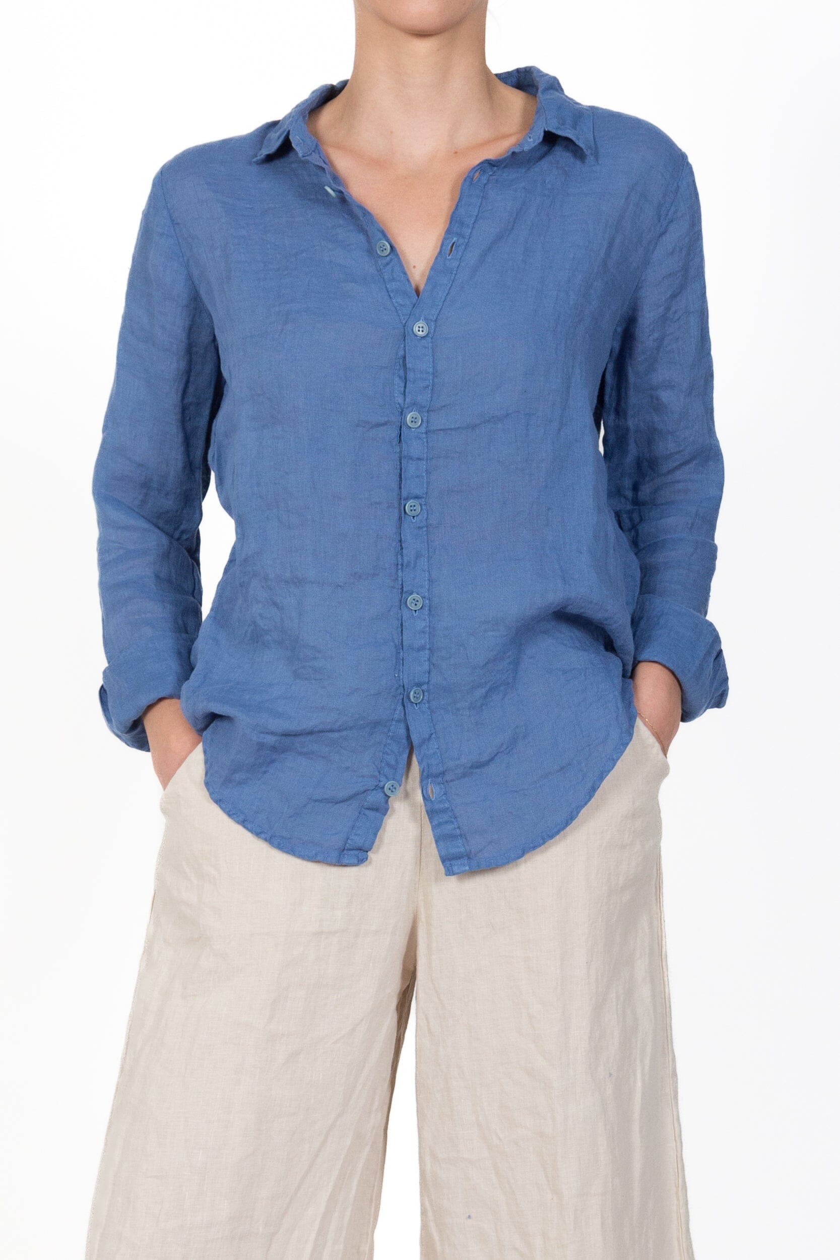 Romy - Linen S10 - Linen Tops CP Shades boldest blue