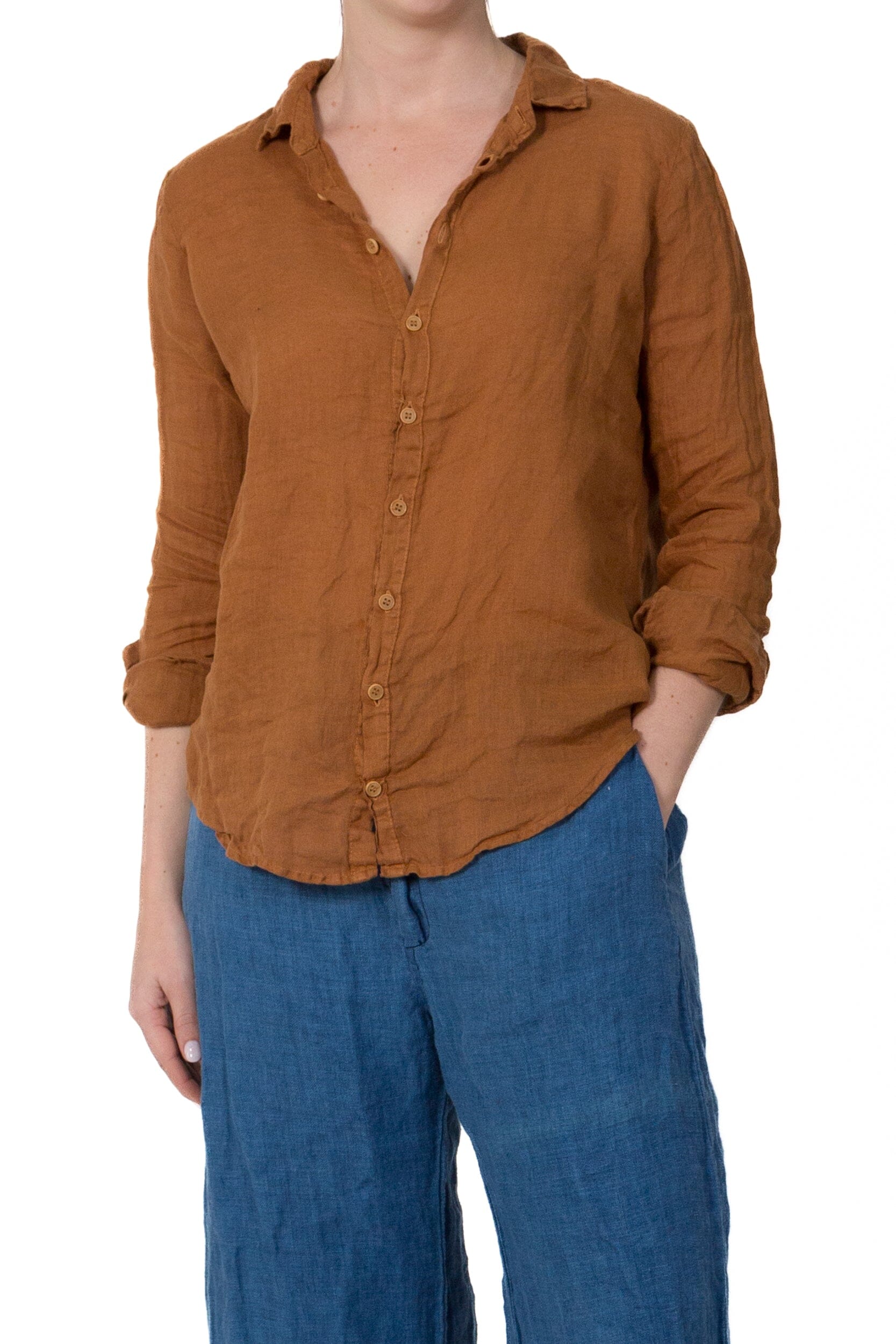 Romy - Linen S10 - Linen Tops CP Shades cinnamon