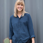 Romy - Textured Cotton A21 - 4269 CP Shades navy 4269