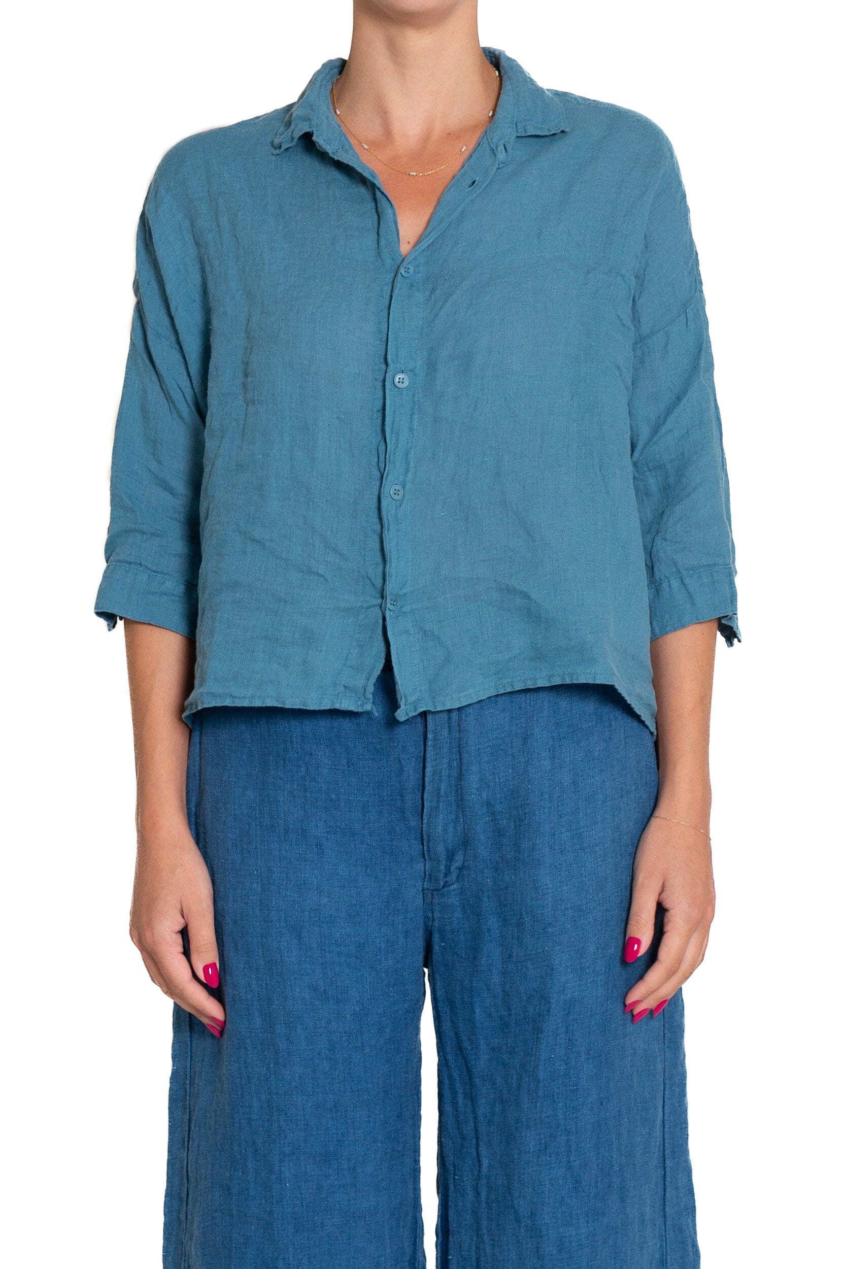 Rooney - Linen S10 - Linen Tops CP Shades lagoon