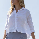 Rooney - Linen S10 - White Linen Tops CP Shades white