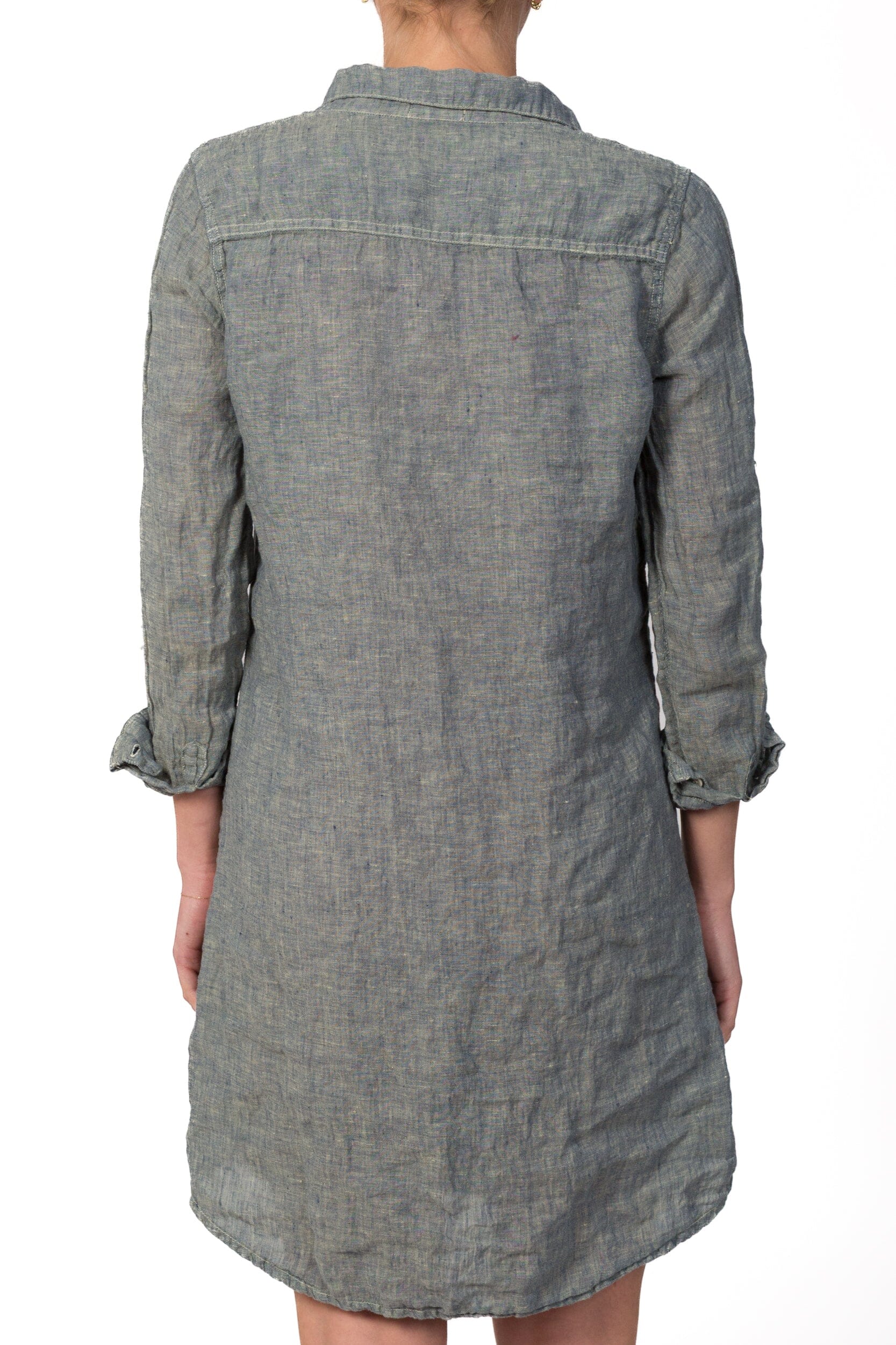 Tamsin - Chambray Linen S50 - Linen Dresses CP Shades 