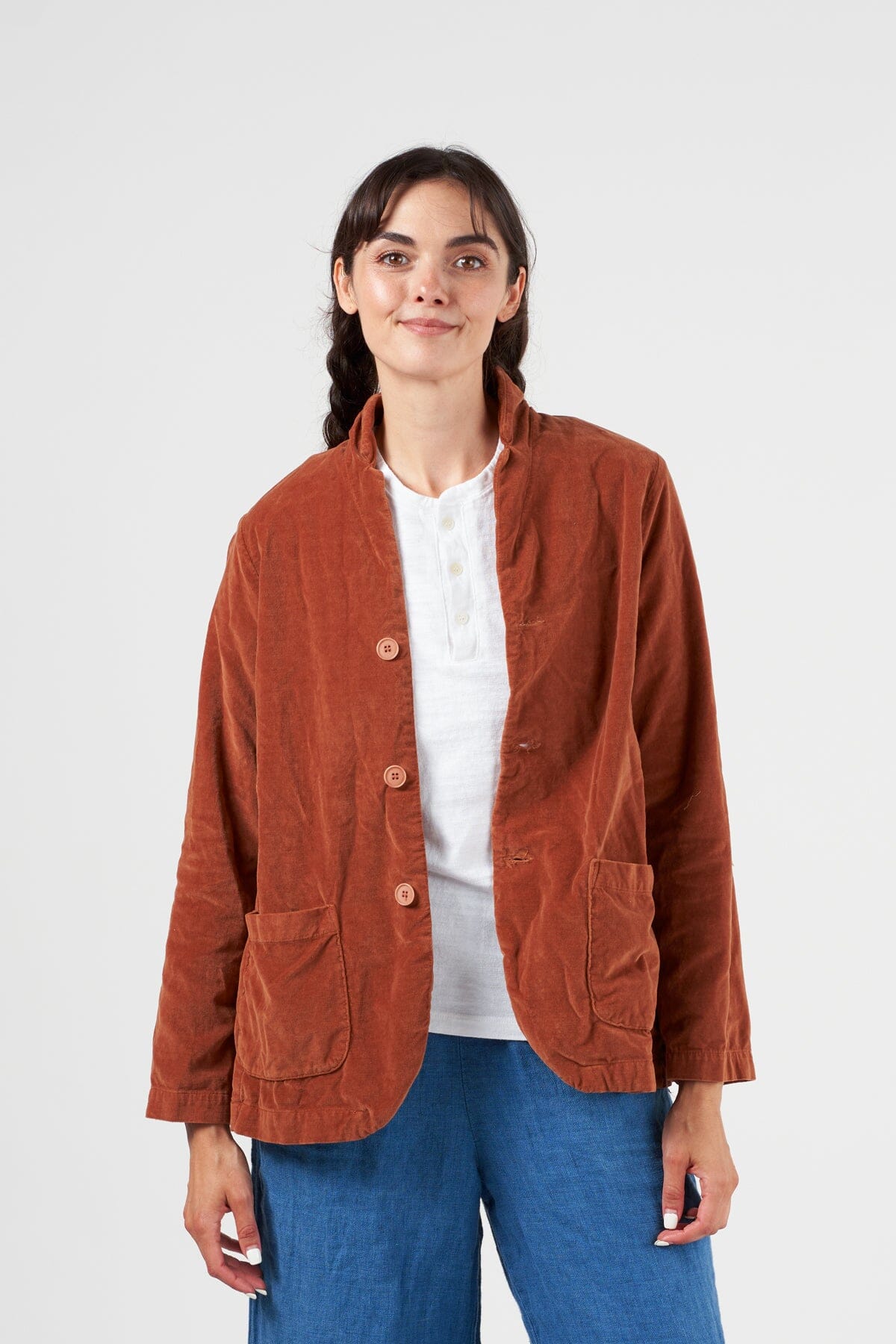 Tessa Jacket - Cotton Velvet A70 - Cotton Velvet CP Shades cafe 4243