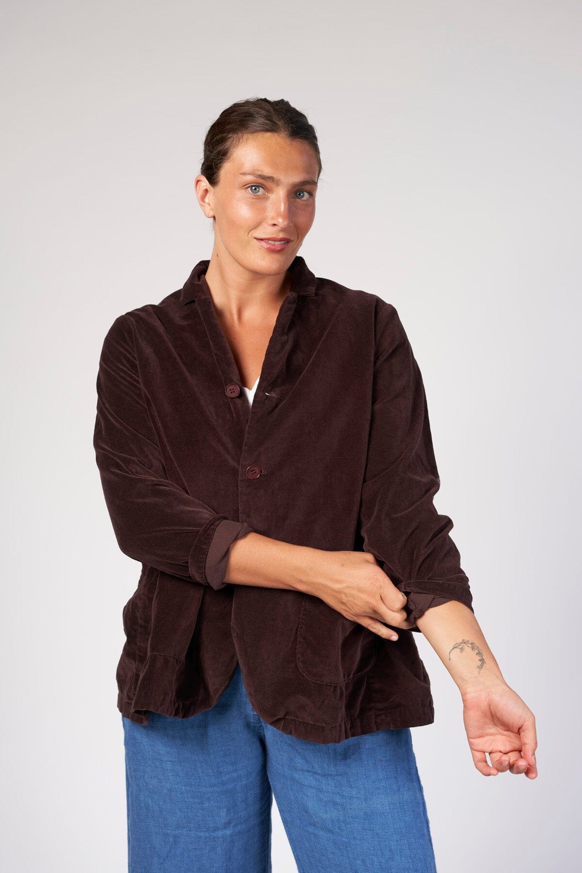 Tessa Jacket - Cotton Velvet A70 - Cotton Velvet CP Shades 