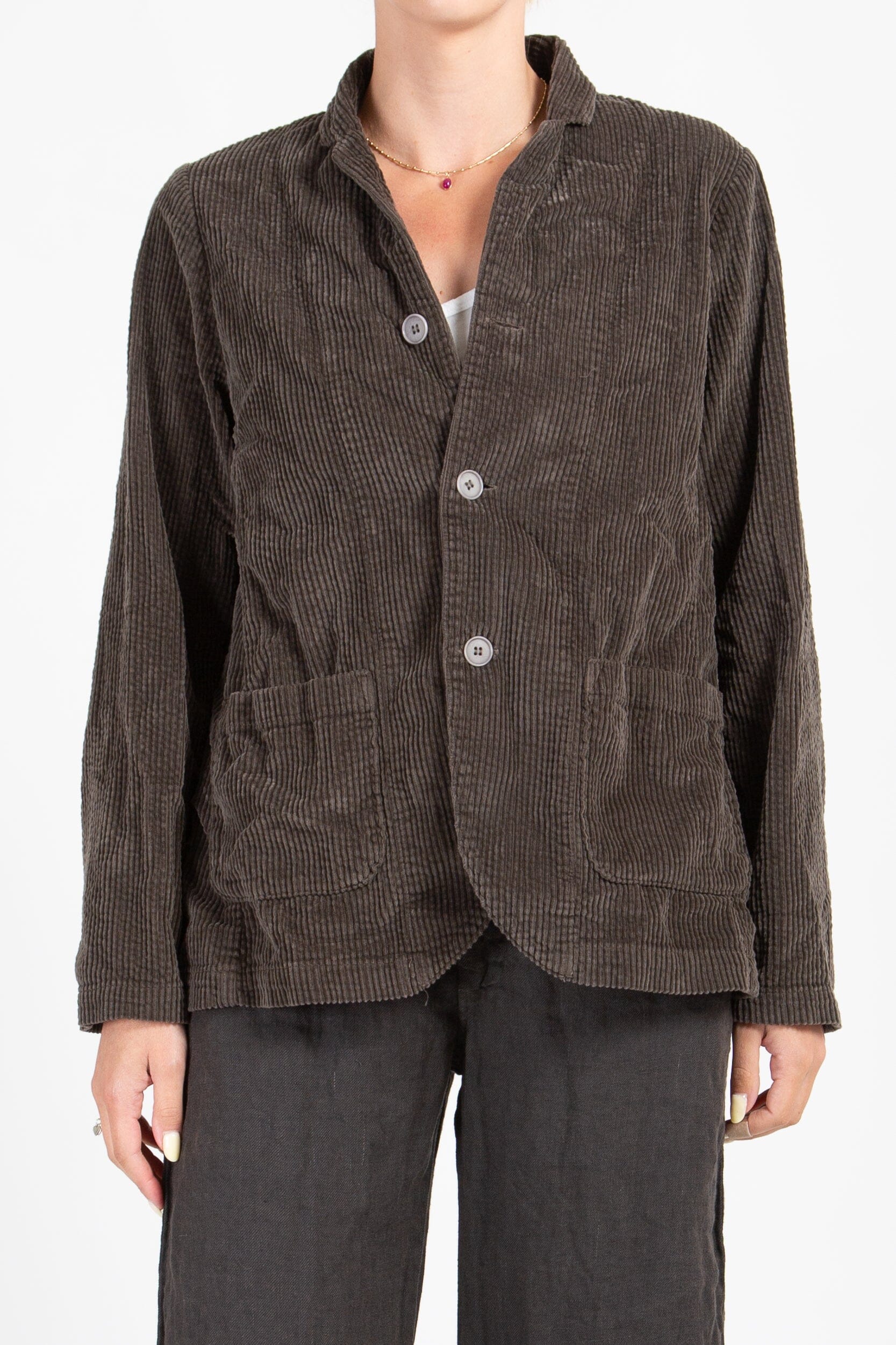 Tessa Jacket - Wide Wale Corduroy A40 - Wide Wale Cord CP Shades oliveto 123