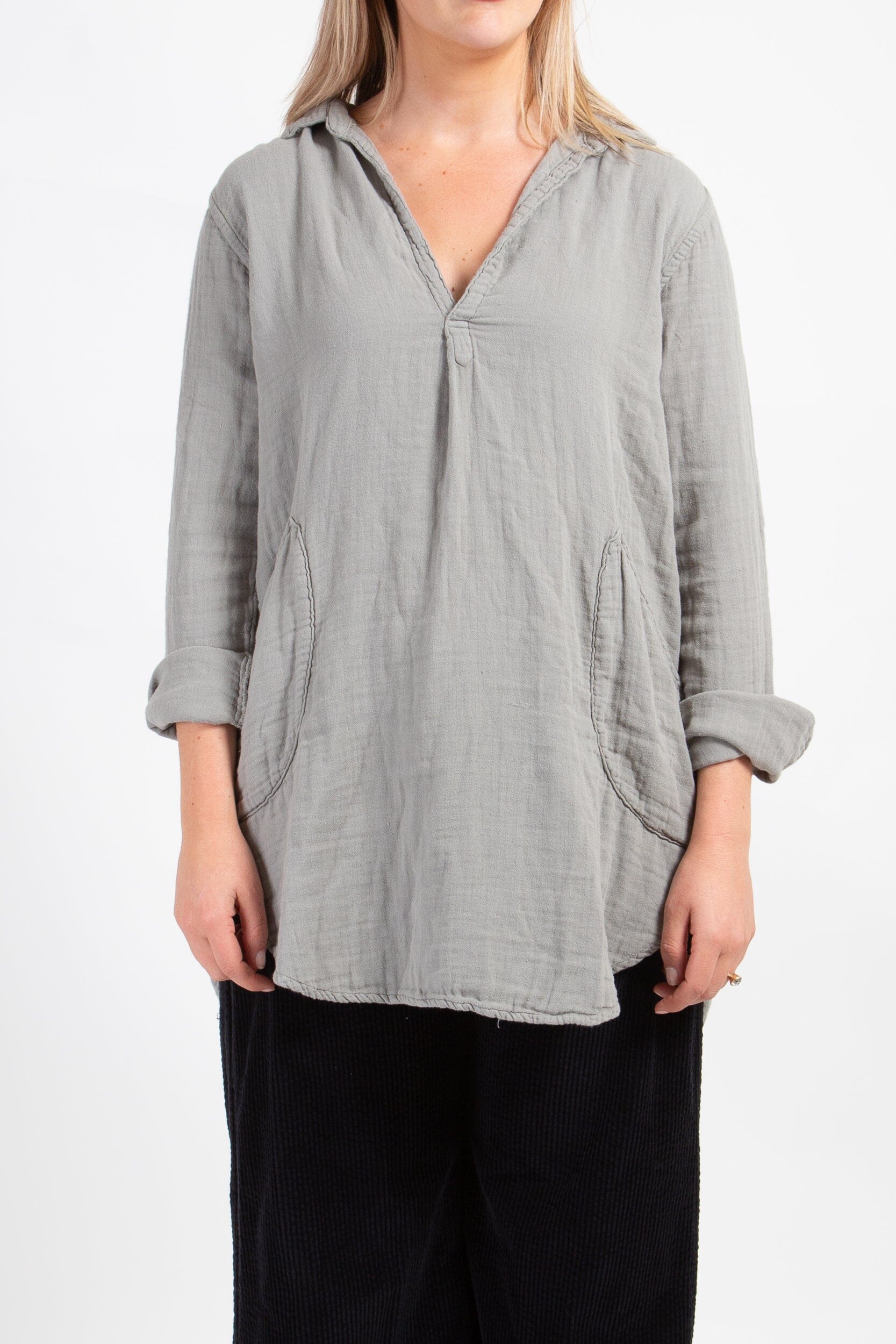 Teton - Double Cotton Gauze A20 - 034 CP Shades pebble 034