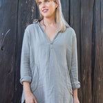 Teton - Double Cotton Gauze A20 - 034 CP Shades pebble 034