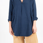 Teton - Double Cotton Gauze A20 - 034 CP Shades navy 034