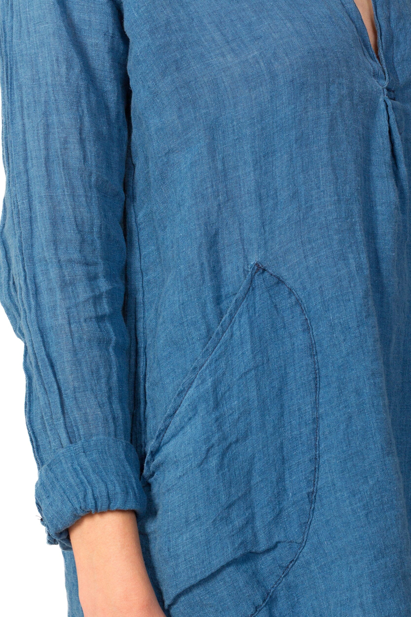 Teton - Lightweight Indigo Linen S40 - Indigo Linen CP Shades 