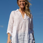 Teton - Linen S10 - White Linen Tops CP Shades white