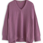 V-Neck Cashmere Sweater - Fall 24 A80 - Fall Cashmere CP Shades Sunset Mauve - 7025S