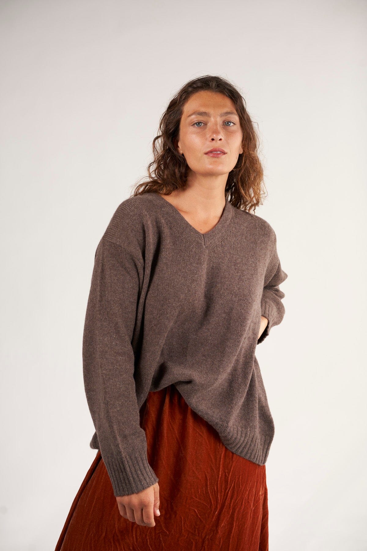 V-Neck Sweater A80 - Fall Cashmere CP Shades 