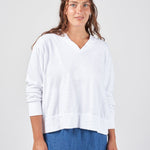 V-Neck Sweatshirt A90 - Knits CP Shades white 262k