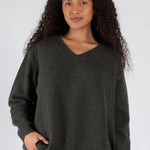Cashmere Cross V-Neck Sweater A80 - Cashmere CP Shades 