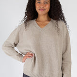 Cashmere Cross V-Neck Sweater A80 - Cashmere CP Shades M718 Volga Michigan