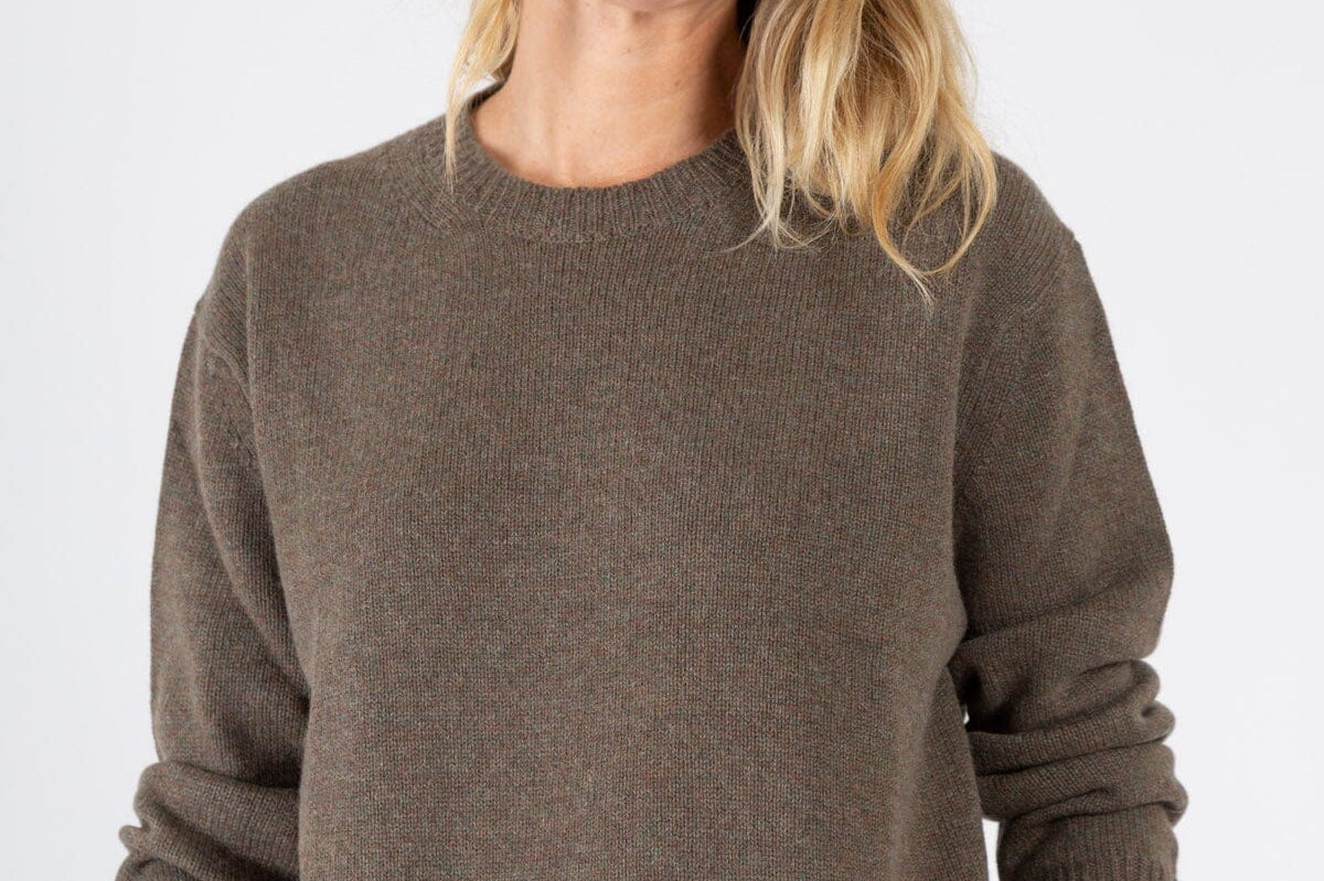 Crewneck Sweater A80 - Cashmere CP Shades brown forest