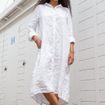 Maxi - Linen Twill S22 - Twill Dresses CP Shades white 893