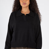 Polo Neck Sweater A80 - Cashmere CP Shades blackout